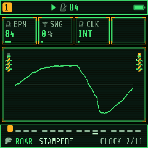 CLOCK: BPM, SWG and CLK