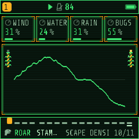 SCAPE DENSITY: WIND, WATER, RAIN, BUGS