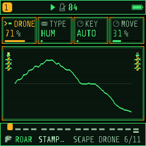 SCAPE DRONE: DRONE, TYPE, KEY and MOVE
